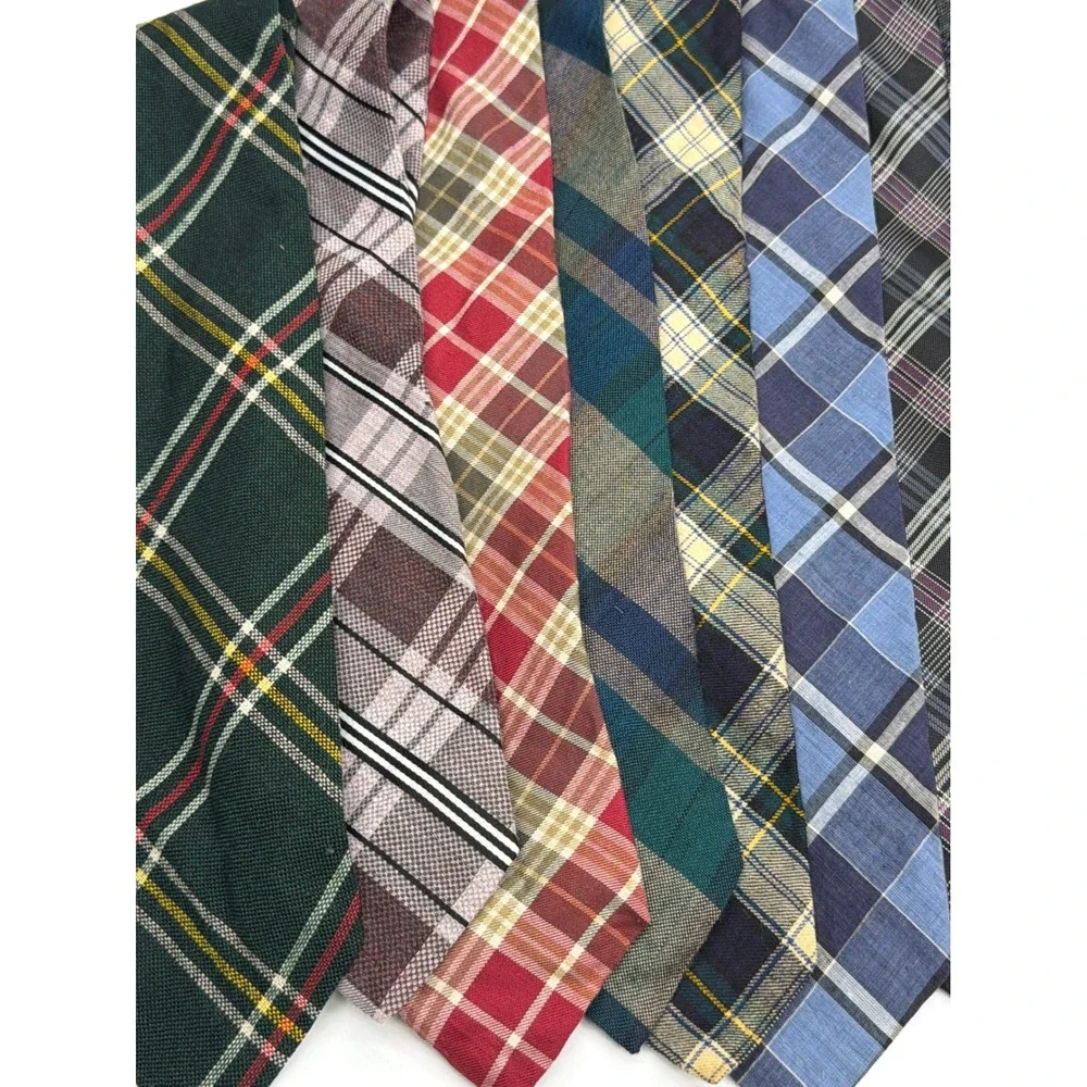 Mens Plaid Tartan Tie Lot 11pc Gant Gap Merona Club Room Gingham Striped Bundle‎